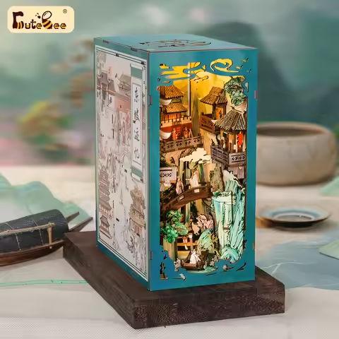 CUTEBEE Antiquity Book Nook Chinese Style Doll House Kit with Touch Light Dust Cover 3D Puzzle Toy Gift Ideas Su Dongpo’s Life https://tinyurl.com/2cc2j6os