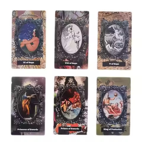 Seawitch Tarot 78pcs English Oracle Card Party Game Mysterious Divination Deck Family Friend Game Party Favor Gift Tarot Card https://tinyurl.com/2xt8wq44