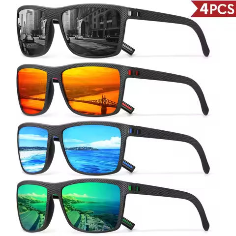 3/4 Pack New Designer Box Polarized Colorful Sunglasses for Men and Women Suitable for Driving, Fishing, Outdoor Sports UV400 https://tinyurl.com/26uct24k
