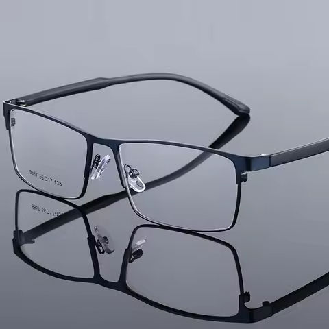 Men’s Titanium Glasses Frame – Japanese High-End Square Eyewear, Ultralight Business Eyeglasses (Brand New Design) https://tinyurl.com/24xb7tmu