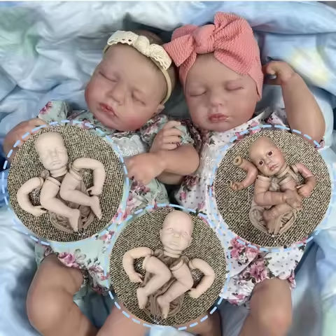 50CM Loulou Bebê Reborn Doll Kits Unpainted/Painted Sleeping/Open Eyes Reborn Baby Unassembled Doll Kit Toy Kit Bebé Reborn https://tinyurl.com/2ctg4zg8