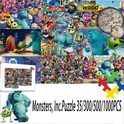 108/200/300/500/1000 Monsters, Inc Jıgsaw puzzle Puzzles wooden onePiece Puzzles for Adults Toys Gifts https://tinyurl.com/28tbyj3w