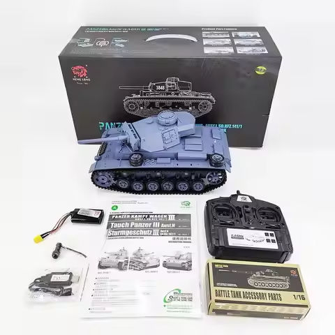 Henglong 3848 Metal Remote Control Infrared Battle Tank German Iii L-Type Tank Military Model Can Launch Children’S Toy Gift https://tinyurl.com/26dkst6y