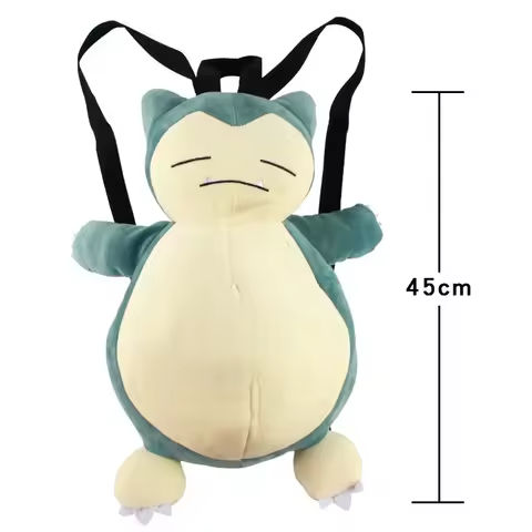 Cartoon Pokemon Snorlax Backpack Kawaii Plush Bag Schoolbag Couple Backpack Cosplay Props Christmas Gifts Kids Cute Plush Bag https://tinyurl.com/29dosxtw