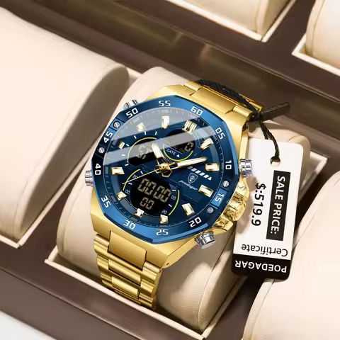 POEDAGAR Top Sport Men Clock LED Luminous Waterproof Week Date Man Watch Electronic Stainless Steel Fashion Quartz Men’s Watches https://tinyurl.com/24saw69u