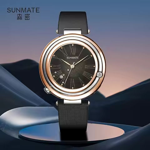 SUNMATE Luxury Top Brand Simple Fashion Women’s Watch Waterproof Stainless Steel Bracelet Fashion Elegant Quartz Watch https://tinyurl.com/29ht858r