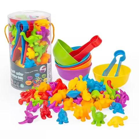 Counting Animal Sorting Toys for Toddlers Preschool Learning Activities for Math Color Cognition Montessori Baby STEM Gift https://tinyurl.com/2c2ny9ny