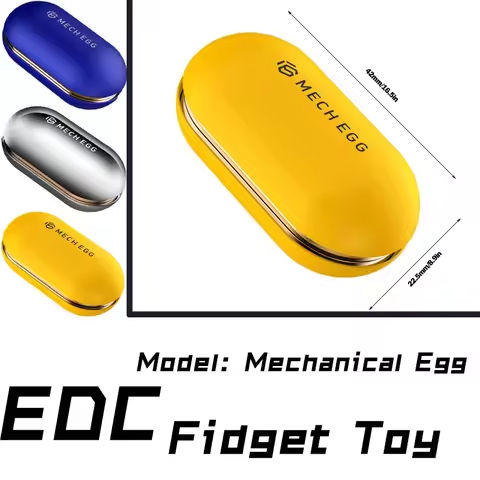 Metal Fidget Slider Toy EDC Pocket Stress Relief Gadget Mechanical Egg Anxiety Relief Cool Desk Toy for Adults/Kid Gift for ADHD https://tinyurl.com/24ksfdmy