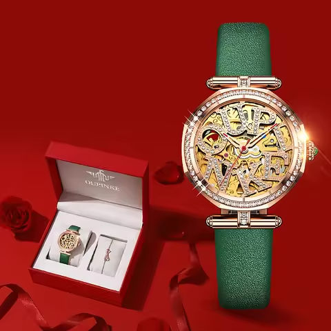OUPINKE 3175 Hollow Out Automatic Full Diamond Watch for Women Waterproof Skeleton Luxury Elegant Ladies Mechanical Wristwatches https://tinyurl.com/2cyd3bal