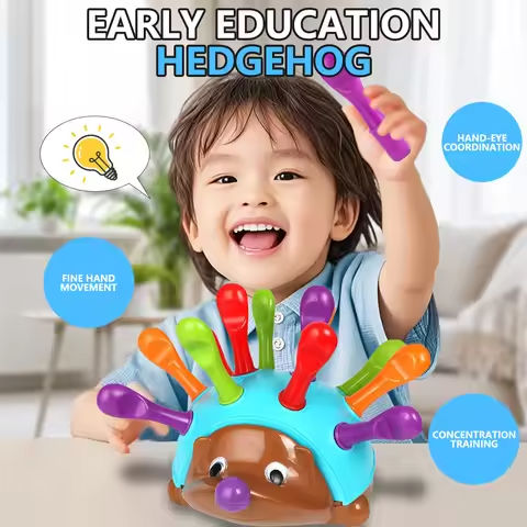 Hedgehog Montessori Toys Baby Concentration Training Early Education Toys Fine Motor and Sensory Toys Spelling Little Hedgehog https://tinyurl.com/2bdsulhf