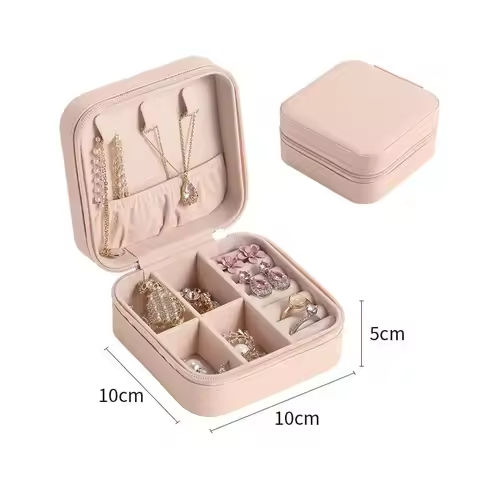Jewelry Organizer Display Travel Jewelry Case Boxes Portable Jewelry Box Leather Storage Joyeros Organizador De Joyas https://tinyurl.com/27jwh97c