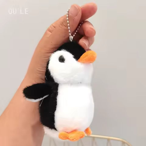 Plush Soft Stuffed Toy Keychains Cute Cartoon Penguin Doll Bag Charms Pendant Accessories Car Keyrings For Girls Kawaii Gift https://tinyurl.com/242baaq8