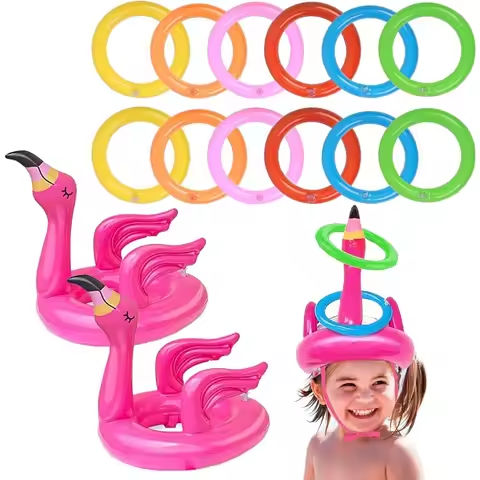 Pink Inflatable Flamingo Ring Throwing Game Toys Flamingo Ring Throwing Game Rings And Inflatable Rings With Random Color https://tinyurl.com/22q3hmyx