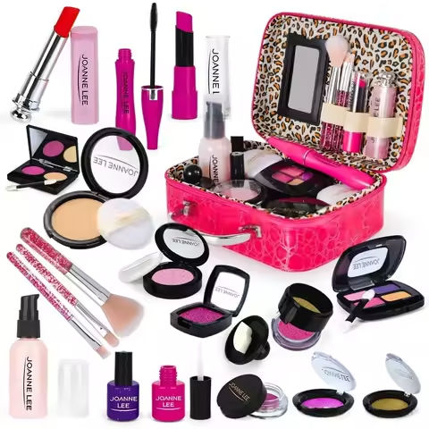 Children Makeup Set Simulation Cosmetics Pretend Playing Box Princess Make Up Girl Toy Play Set Safety Nontoxic Kit Toy Kid https://tinyurl.com/29unacqp