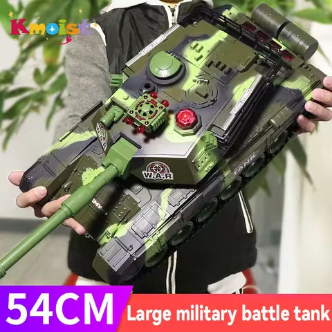 54Cm RC Tank 2.4G Remote Control War Tank Large Military Models Light Sound Radio Controlled Toys for Boys Children Xmas Gifts https://tinyurl.com/225nhbve