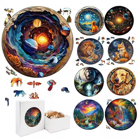 Exquisite 3D Universe Fantasy Wooden Jigsaw Puzzle for Adults and Kids – Montessori Games and Animal Toy – Birthday Gift Idea https://tinyurl.com/2dd3ful8