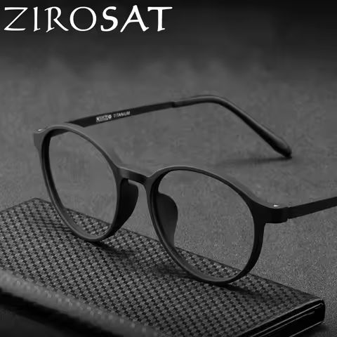 ZIROSAT 3050 Ultralight Titanium TR90 Myopia Glasses Retro Round Optical Prescription Eyeglasses Frame Men And Women https://tinyurl.com/28z96pne