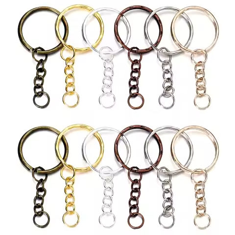 20/50Pcs Key Ring Key Chain Round Split Keyfob Keyrings With Jump Ring For Keychain Pendants DIY Jewelry Making Accessories https://tinyurl.com/2akomauj