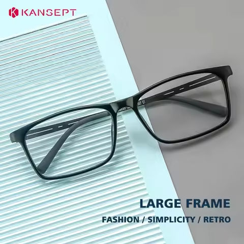 KANSEPT Square Man Glasses Myopia Big Face Glasses for Women Blue Light Lenses to Read Lunette De Lecture Femme Eyeglass Frames https://tinyurl.com/29qrjojr