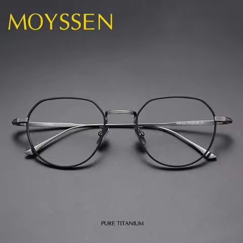 Japan High-end Brand Designer Men’s Vintage Oversized Pure Titanium Frame Eyeglasses Women Fashion Optical Myopia Lenses Glasses https://tinyurl.com/2btxanak