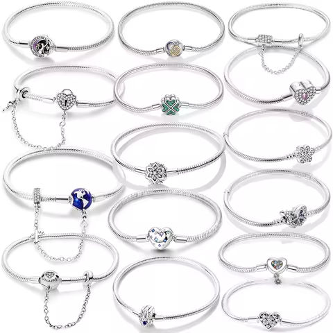 Original Heart Shell Butterfly Footprint Bracelet 925 Sterling Silver Fit Brand Me Charm Beads Fashion Women Bracelet Jewelry https://tinyurl.com/2ayk2sqg