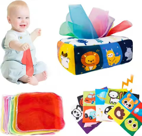 Montessori Toys Magic Tissue Box Baby Educational Learning Activity Sensory Toy for Kids Finger Exercise Busy Board Baby Game https://tinyurl.com/27y73bgq
