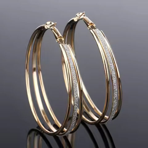 1Pair Classic Round Big Hoop Earring Round Loop Circle Gothic Punk Hoop Earring Large Size Earrings for Women Fashion Jewelry https://tinyurl.com/22l4qlo5