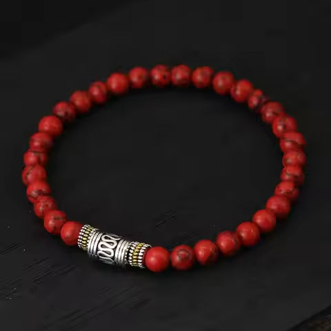 Minimalist 6mm Natural Stone Bracelet Unisex Sanskrit Yoga Meditation Beaded Braclet Lucky Red Braslet Tibetan Buddhist Pulseira https://tinyurl.com/243g3lrt