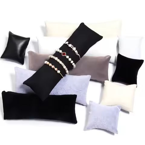 1 Pc Bracelet Watch Display Pillow Velvet Leather Jewelry Bangle Cushion Holder Show Organizer Pillow Wholesale https://tinyurl.com/2ccndj8g