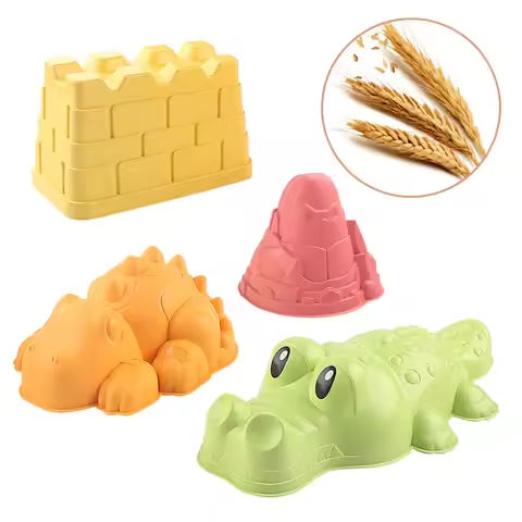 Summer beach toys beach play sand wheat straw material children sand castle dinosaur animal sand printing accessories. https://tinyurl.com/2986dff5