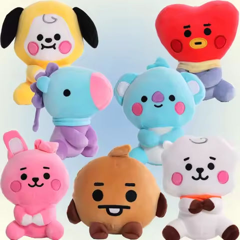 BTed 21Plush Toys Kawaii Mini Keychain Anime Pendant Ornament for Kids 12-22cm Bt Peripherals Soft Stuffed Animals Doll Gift https://tinyurl.com/288sy8f3
