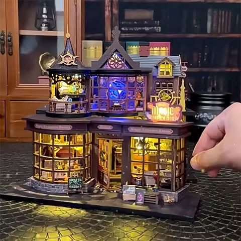 2014 DIY Doll House Wooden Miniature Building Kits  Dollhouse Furniture Accessories Toys for Children Birthday Christmas Gifts https://tinyurl.com/27n33dtp