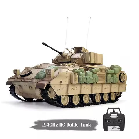 COOLBANK Model Bladeli M2A2 1/16 2.4G RC Main Battle Tank Smoke Sound Recoil Shooting LED Light Vehicles Models RTR Toys https://tinyurl.com/24tbx85e