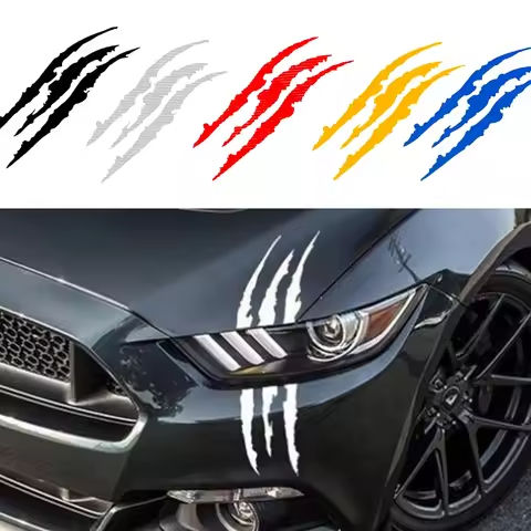 Car Sticker Reflective Monster Claw Scratch Stripe Marks Headlight Decal Auto Exterior Waterproof Vinyl Decal Car Accessories https://tinyurl.com/26gjqypa