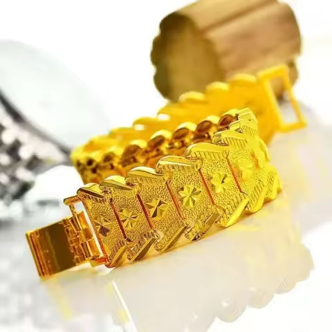 24 K Gold Men’s Gold Bracelet Star Bracelet Tudor Real Gold Bracelet  Steel Seal https://tinyurl.com/25dmtjwf