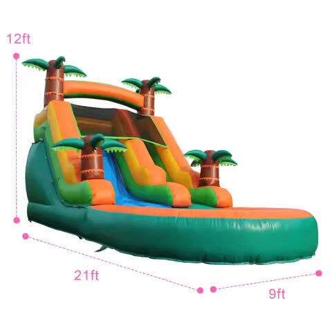 Inflatable pool Inflatable Summer Outdoor  Air Bounce Water amusement Play Equipment Inflatble Water Double Slide Bubble Ball https://tinyurl.com/22e23a44