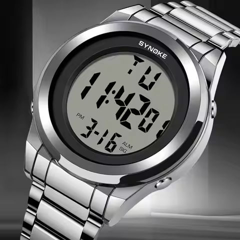 SYNOKE Top Brand Luxury Stainless Steel Alarm Hour For Mens Watches Fashion LED Men Digital Wristwatch Waterpoof https://tinyurl.com/25jmeg38