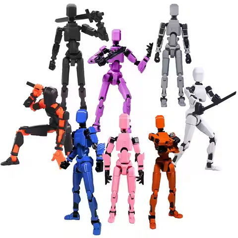 13 Action Figure Titan Multi-Jointed Movable Shapeshift Robot T13 Action Mannequin Character and Dog Figure Toys gifts for kids https://tinyurl.com/2yomhxw7