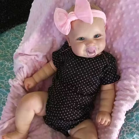 19Inch Already Finished Reborn Baby Doll Maddie Smile Girl Handmade 3D Skin Visible Veins Art Collection Doll Toy Figure Gift https://tinyurl.com/27xuvjjt