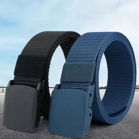 Men Belts Fashion Unisex Jeans Belts Adjustable Belt Men Outdoor Travel Tactical Waist Belt with Plastic Buckle for Pants 120cm https://tinyurl.com/2cnohw6l