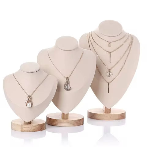 Velvet Portrait Necklace Display Pendant Organizer Jewelry Display Stand Jewelry Mannequin Bust Necklace Pendant Window Display https://tinyurl.com/29tg9btx