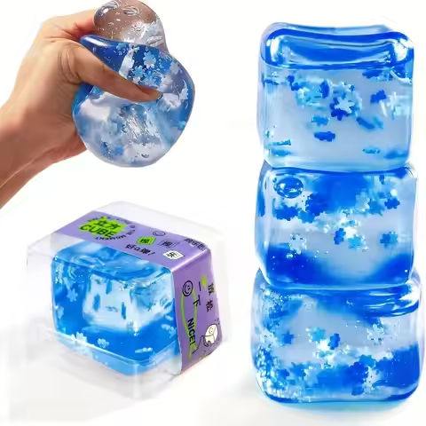 3-Piece Soft Ice Cube Toys – Sensory Stress Relief for Kids & Adults, Perfect for Office, Party, Birthday&Holiday Gifts, squishy https://tinyurl.com/2act98zh