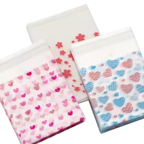 50pcs Valentine’s Day Love Series Clear Plastic Self-Adhesive Bags for diy Jewelry Packaging Display Baking Cookies Packaging https://tinyurl.com/24hcvp95