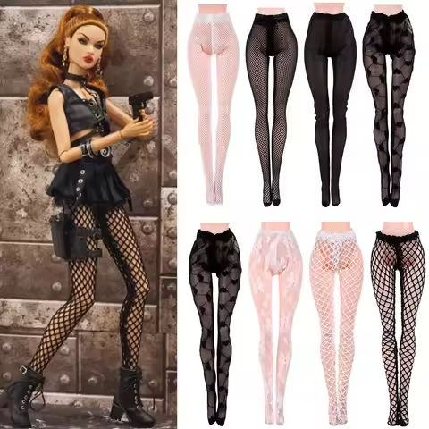20Styles 1/6 Doll Mini Fishnet Tights Doll Silk Stockings 30cm Doll Accessory Elastic Leggings Toys Panty Hose Bottoms Socks https://tinyurl.com/22x4rb7k