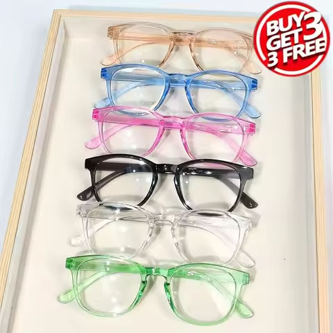 6pcs Fashion Oval Reading Glasses Colorful Chic Presbyopic Glasses For Women Men 1.0 To +4.0 https://tinyurl.com/272zz9u3