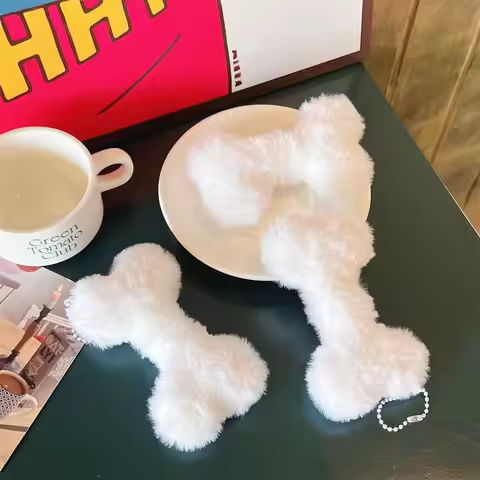 1Pcs Dog Bone Pendant Trendy Cool Cute Creative Doll Student Couple Book Bag Keychain Pendant Pendant https://tinyurl.com/28mqp8nn