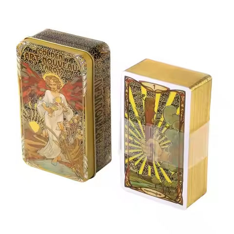 78 Cards Golden Art Table Game Tarot Deck Entertainment Playing Card Board Game Gift 2023 New Arrival Interactive Desktop Game https://tinyurl.com/2xwv7qjk