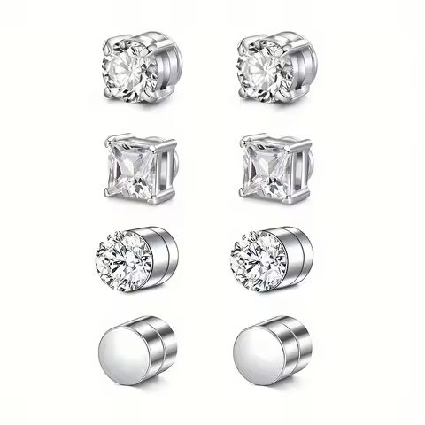 Set of man’s magnetic earrings without punching ear clips,stainless steel personalized punk style women’s ear studs https://tinyurl.com/22quygvt