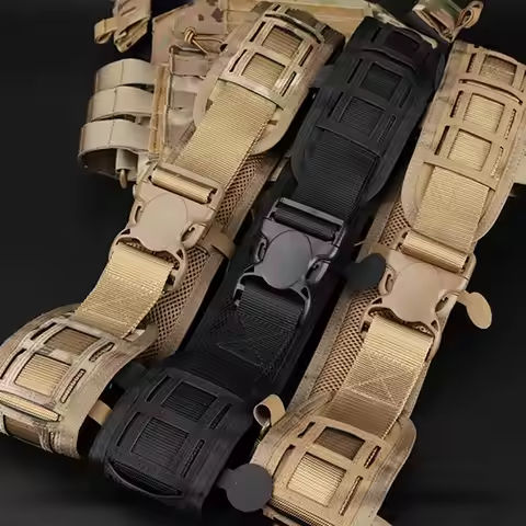 Multi-functional Breathable Molle System Tactical Belt Molle Waist Padded Belts Hunting Belt Quick Release Outdoor Nylon Sports https://tinyurl.com/2xtb7ojd