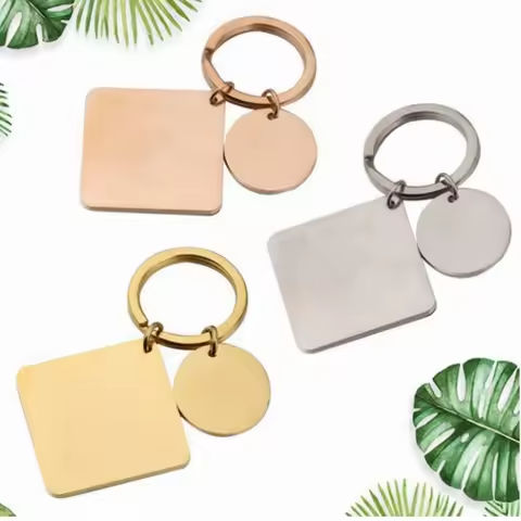 10pcs lot Cars Key Decorations Chain Custom Keychains Engraved Plating Stainless Steel Square Pendant Keychaiin Plant Keychain https://tinyurl.com/229tnaff